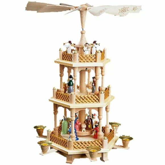 Richard Glaesser Other - Vintage 3-Tier German Nativity Pyramid 